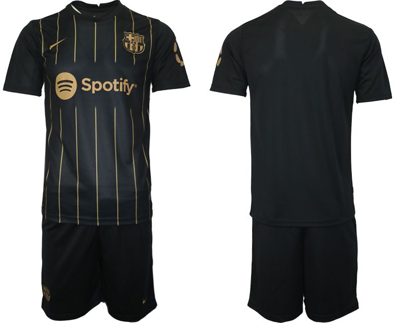 Men 2022-2023 Club Barcelona Black away blank Soccer Jersey